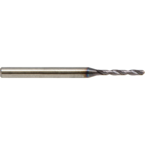 1.25 mm Dia. × 3.0 mm Shank × 9 mm Flute Length × 57 mm OAL, 5XD, 138°, ALtimaÂ, 2 Flute, Coolant Thru, Solid Carbide Drill - Exact Industrial Supply