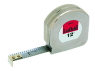 #C9212X - 1/2" x 12' - Chrome Clad Mezurall Measuring Tape - Industrial Tool & Supply