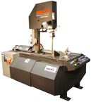 Mark III 18 x 22 Capacity Vertical Production Bandsaw with 3° Forward Canted Column; 60° Miter Capability; Variable Speed (50 TO 450SFPM); 24 x 33" Work Table; 5HP; 3PH 480V - Industrial Tool & Supply