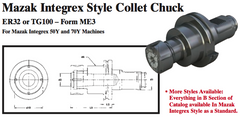 Mazak Integrex Style Collet Chuck (ER32 or TG100 Ð Form ME3) - Part #: CNC86 M53.50100TG - Industrial Tool & Supply