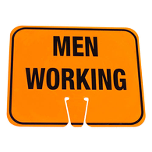 Cone Sign Men Working - Industrial Tool & Supply