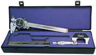 Kit Contains: 0-1" Micrometer; 6" Black Face Dial Caliper; 6" Flexible EZ Read 4R Rule; Protective Case - Machinist Universal Measuring Set - Industrial Tool & Supply