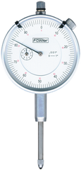 Kit Contains: Fowler 0-1" Travel Standard White Dial Indicator Without Certification-With Procheck Fine Adjustment Mag Base - Travel Indicator & Magnetic Base - Industrial Tool & Supply