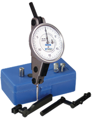 .060 Range - .0005 Graduation - Horizontal Dial Test Indicator w/ Accessories - Industrial Tool & Supply