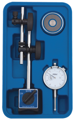 Set Contains: 1" Indicator w/Fine Adj Mag Base - AGD 2 Dial Indicator with Fine Adjustment Mag Base - Industrial Tool & Supply