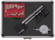 Kit Contains: Noga Mini Mag Base; AGD Group 1 Indicator; 22-Piece Contact Point Set In Aluminum Case - Mini Mag Set - Industrial Tool & Supply