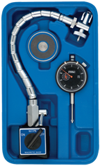 Kit Contains: AGD Indicator; Flex Arm Mag Base; Magnetic Indicator Back In Case - Chrome Flex Mag Set - Industrial Tool & Supply