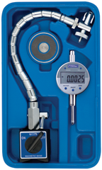 Set Contains: 1"/25mm .0005/.01mm w/Flex Arm Mag Base - Electronic Indicator with Flex Arm Mag Base - Industrial Tool & Supply