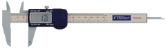 0 - 6" / 0 - 150mm Measuring Range (.0005" / .01mm; fractions in 1/64 increments Res.) - Poly-Cal Electronic Caliper - Industrial Tool & Supply