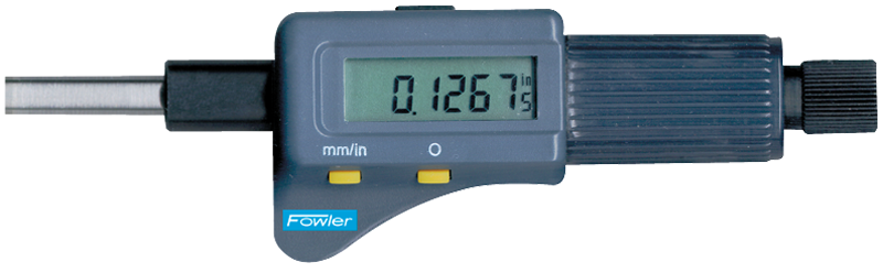 0 - 1"/0 - 25mm Measuring Range - .00005"/.001mm Res. - Friction Thimble - Electronic Micrometer Head - Industrial Tool & Supply