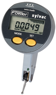 .080 Range - .00005/.001mm Graduation - Horizontal Electronic Quadral Test Indicator - Industrial Tool & Supply