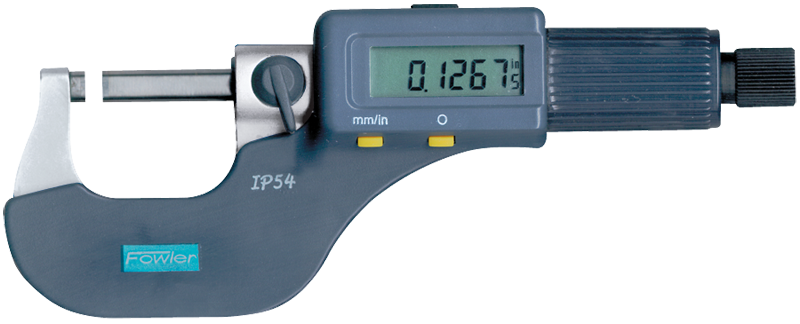 0 - 3" / 0 - 75mm Measuring Range - .00005/.001mm Resolution - Friction Thimble - Carbide Face - Electronic Coolant Outside Micrometer Set with SPC - Industrial Tool & Supply