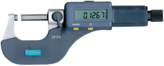 0 - 3" / 0 - 75mm Measuring Range - .00005/.001mm Resolution - Friction Thimble - Carbide Face - Electronic Coolant Outside Micrometer Set with SPC - Industrial Tool & Supply