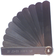 #5015 - 15 Leaf - .0015 to .200" Range - Thickness Gage - Industrial Tool & Supply