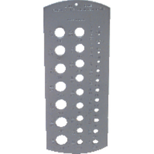 Model 5054 - #61 - #80 - Drill Gage - Industrial Tool & Supply