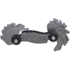 Model 5617–18 Leaves–0.50 to 7 mm Pitch - Screw Pitch Gage - Industrial Tool & Supply