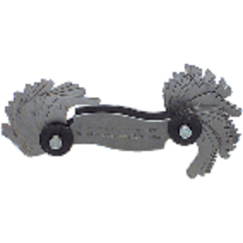 Model 5629–28 Leaves–4 to 56 & .5 to 6 mm Pitch - Screw Pitch Gage - Industrial Tool & Supply