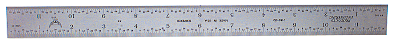 #7188-300 - 300mm - Metric Graduation - Regular - Combination Square Blade - Industrial Tool & Supply