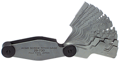 #615-6326 - 16 Leaves - Inch Pitch - Acme Screw Thread Gage - Industrial Tool & Supply