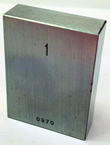 .107" - Certified Rectangular Steel Gage Block - Grade 0 - Industrial Tool & Supply