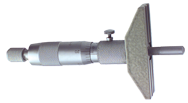 0 - 6'' Measuring Range - Ratchet Thimble - Depth Micrometer - Industrial Tool & Supply