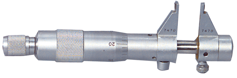 1 - 2'' Measuring Range - .001 Graduation - Ratchet Thimble - Hardened & Ground Face - Inside Micrometer - Industrial Tool & Supply