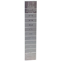 Microfinish Surface Comparator - Model E9–9 Specimens for Checking Varied Roughness Results