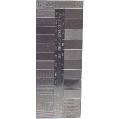Microfinish Surface Comparator - Model S22–22 Specimens for Checking Varied Roughness Results - Industrial Tool & Supply
