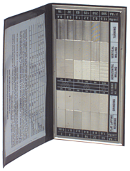 #16008 - 30 Specimans for Checking Varied Roughness Results - Microfinish Surface Comparator - Industrial Tool & Supply