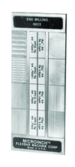 #16023CAL - 7 Specimans for Checking Casting Roughness Results - Microinch Comparator Plate with Certification - Industrial Tool & Supply