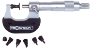 Anvil - 7-Pc Anvil Attachment Kit - .235; .250; & .270 Anvil Dia. - Individual Micrometer Anvil Attachment - Industrial Tool & Supply