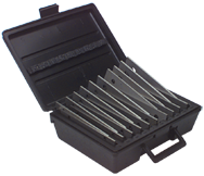 #Z9980B - 10 Piece Set - 1/8'' Thickness - 1/8'' Increments - 1/2 to 1-5/8'' - Parallel Set - Industrial Tool & Supply