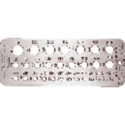 ‎14 - 1/16″-1/2″ - Drill Gage - Industrial Tool & Supply