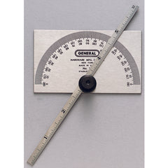 19 - Rectangular Head - Protractor - Industrial Tool & Supply