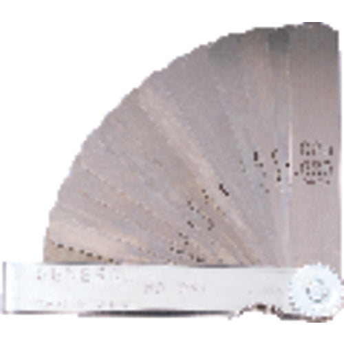 ‎230 Thickness Gage 26 Leaf-0.002″ To 0.025″ (0.051″ To 0.635 mm) Range - Industrial Tool & Supply