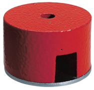 1-1/4'' Diameter Round; 14 lbs Holding Capacity - Button Type Alnico Magnet - Industrial Tool & Supply