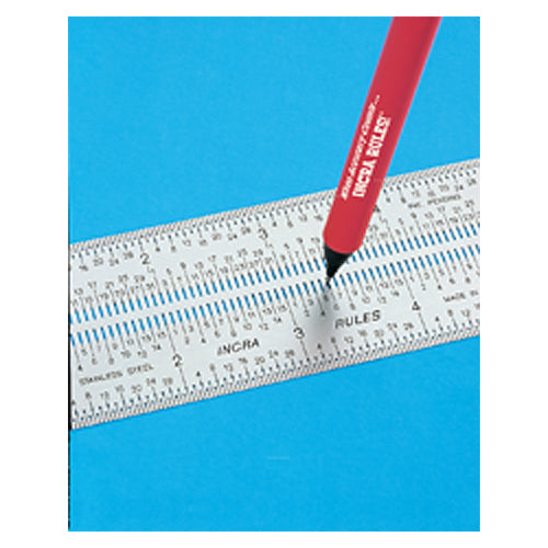 ‎1241 12″ × 7/8″ Width-32nds, mm's Graduations - Flexible Marking Rule - Industrial Tool & Supply