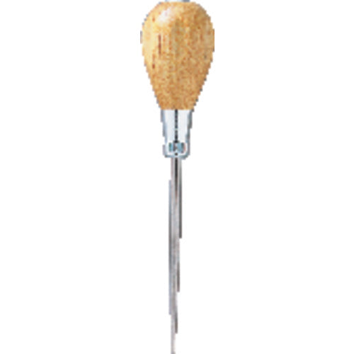 ‎818 General Hardwood Handle Scratch Awl - 6-1/2″ Overall Length Alloy Steel Tip - Industrial Tool & Supply