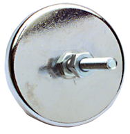 Low Profile Cup Magnet w/Bolts - 2'' Diameter Round; 5 lbs Holding Capacity - Industrial Tool & Supply