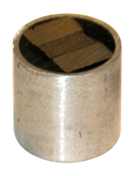 Rare Earth Two-Pole Magnet - 1'' Diameter Round; 85 lbs Holding Capacity - Industrial Tool & Supply