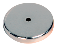 Low Profile Cup Magnet - 2-1/32'' Diameter Round; 47.5 lbs Holding Capacity - Industrial Tool & Supply