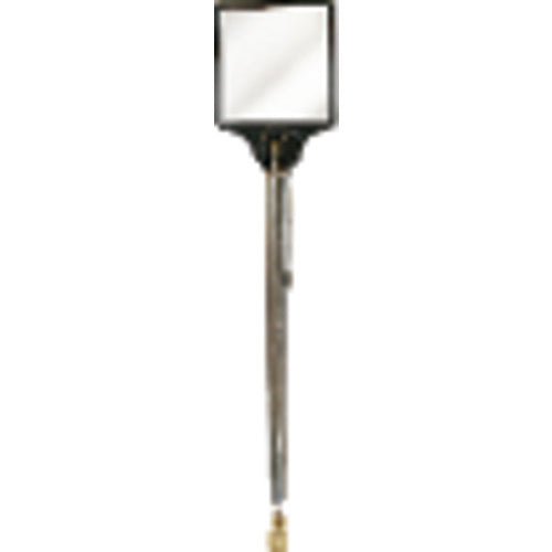 2″ × 2″ Rectangular - Glass-28″ Extended Length - Telescoping Pocket Mirror/Magnet - Industrial Tool & Supply