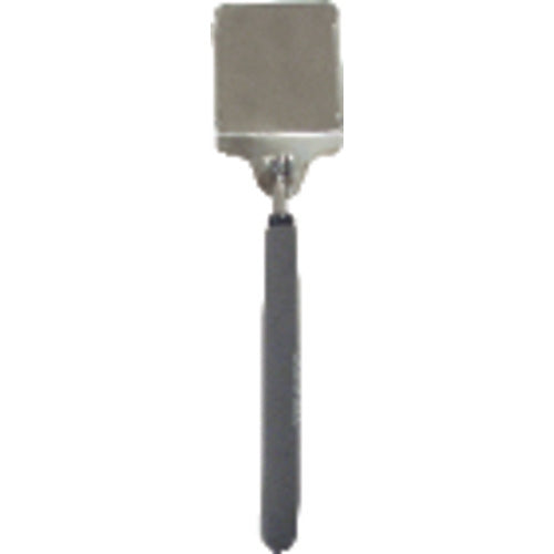‎3 1/2″ × 2″ Size - Rectangular-36 1/2″ Extended Length - Telescoping Pocket Mirror w/Magnifier - Industrial Tool & Supply