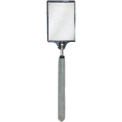 3 1/2″ × 2 1/2″ Size - Rectangular-32 3/4″ Extended Length - Telescoping Pocket Mirror - Industrial Tool & Supply