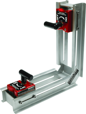 On/Off Rare Earth Permanent Magnetic 90ÁæWelding Angle 450 lbs Holding Force - Industrial Tool & Supply