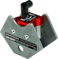 On/Off Rare Earth Magneitc Welding Square - 4" Length - 150 lbs Holding Capacity - Industrial Tool & Supply