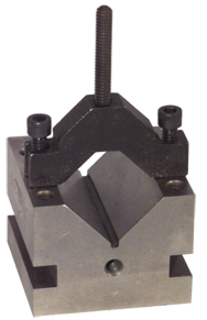 #VB222S0 - 2-1/2 x 2-1/2 x 2'' - 90° V-Block & Clamp Set - Industrial Tool & Supply