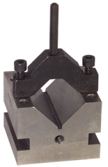 #VB222S0 - 2-1/2 x 2-1/2 x 2'' - 90° V-Block & Clamp Set - Industrial Tool & Supply