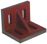 10 x 8 x 6" - Machined Webbed (Closed) End Slotted Angle Plate - Industrial Tool & Supply