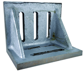 7 x 5-1/2 x 4-1/2" - Machined Webbed (Closed) End Slotted Angle Plate - Industrial Tool & Supply